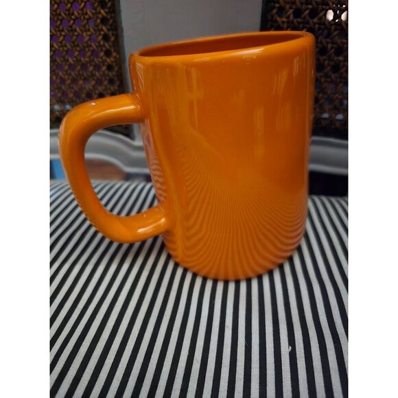 Rae Dunn Halloween Orange Spooky Coffee Mug 2021 - Picture 4 of 8